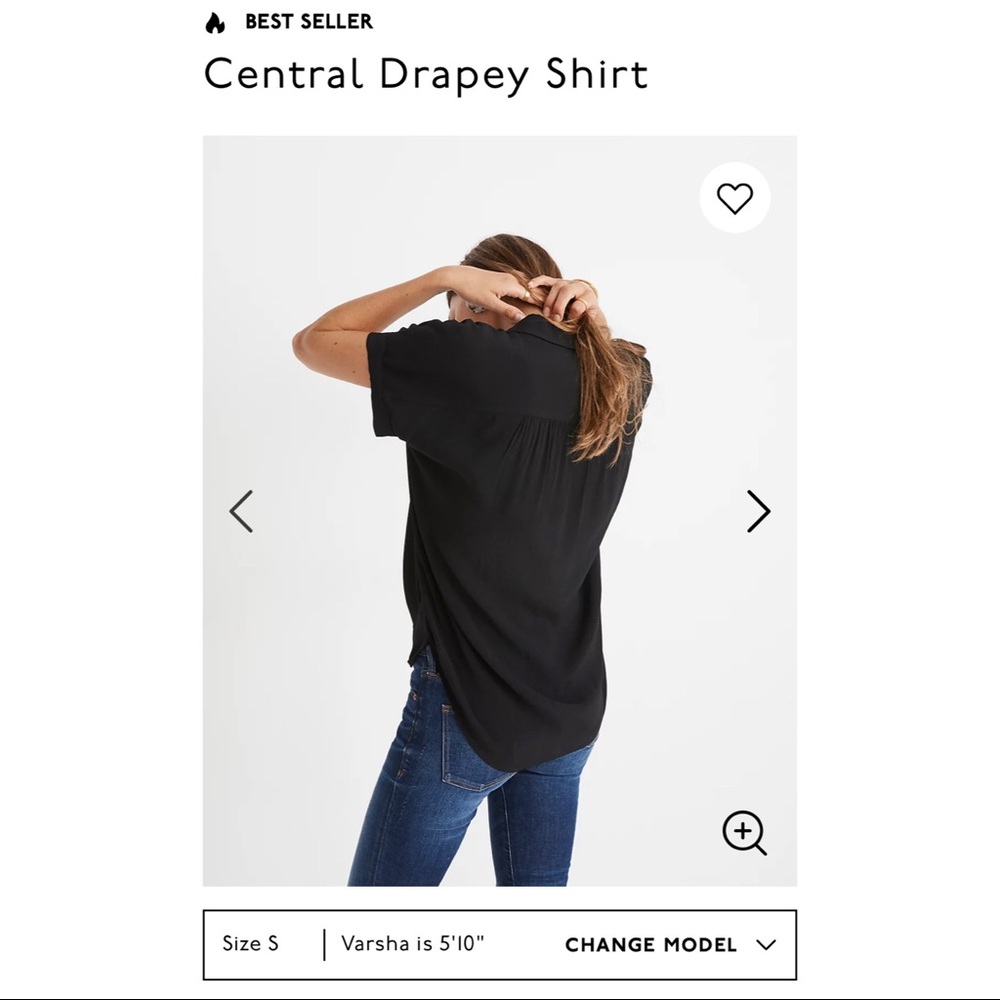 Madewell Black Blouse - Picture 3 of 5